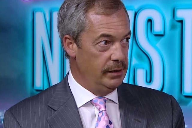 Mr Farage recently unveiled his new facial hair