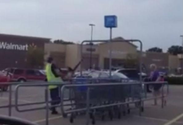 Monkey in nappy caught attacking Walmart staff