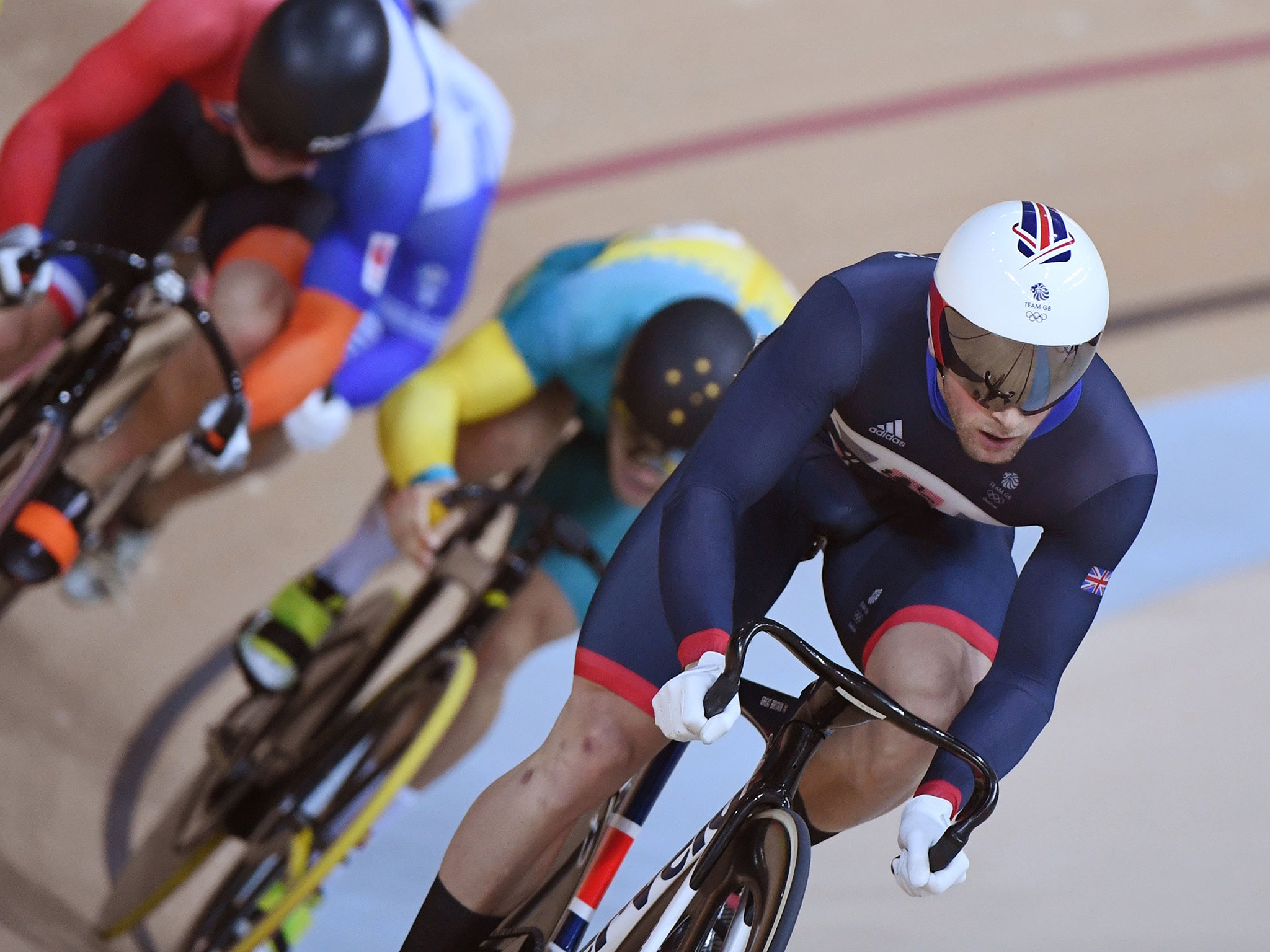 Kenny rode a perfectly-timed race in the men's Keirin