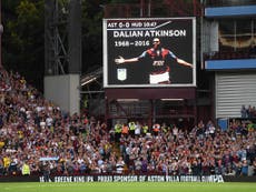 Villa pay tribute to former striker Atkinson after taser death