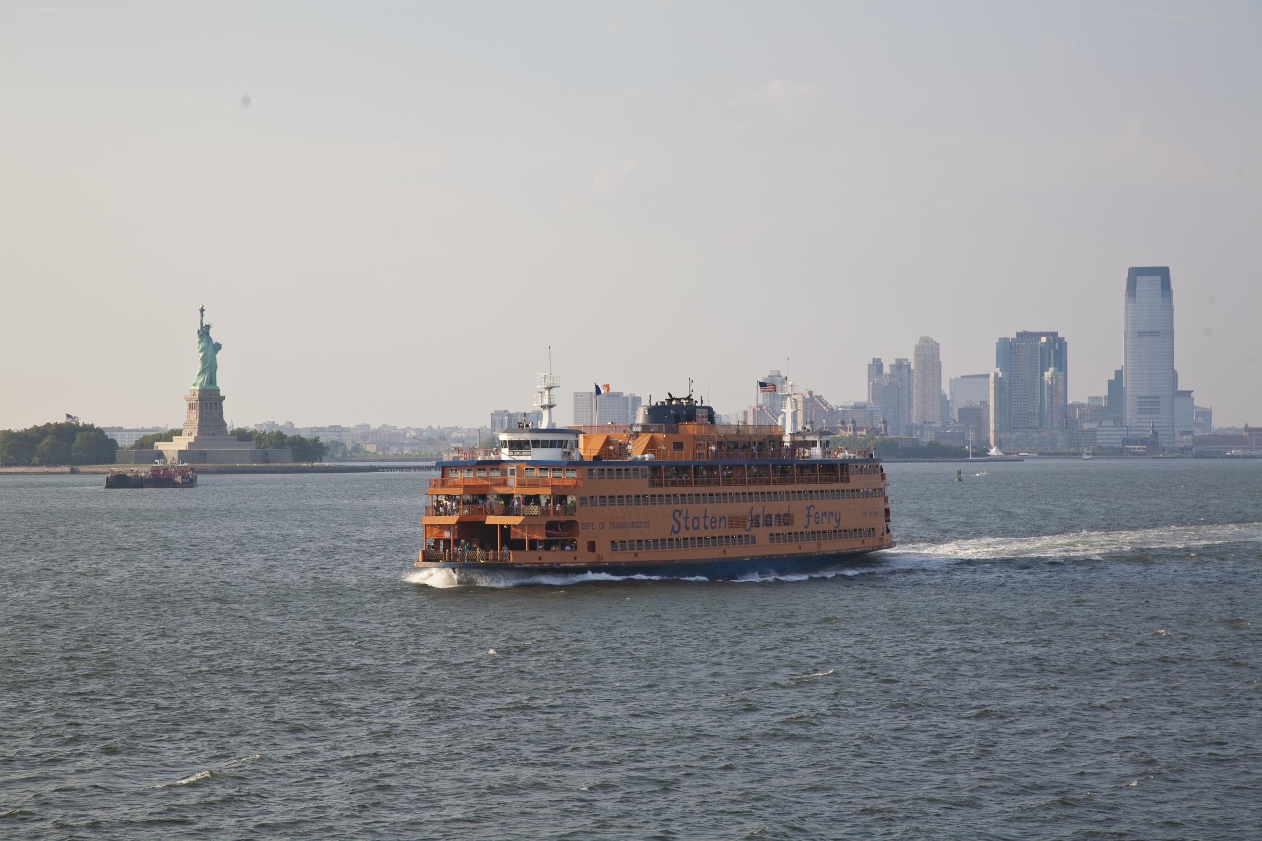 See the Statue of Liberty from the Staten Island Ferry