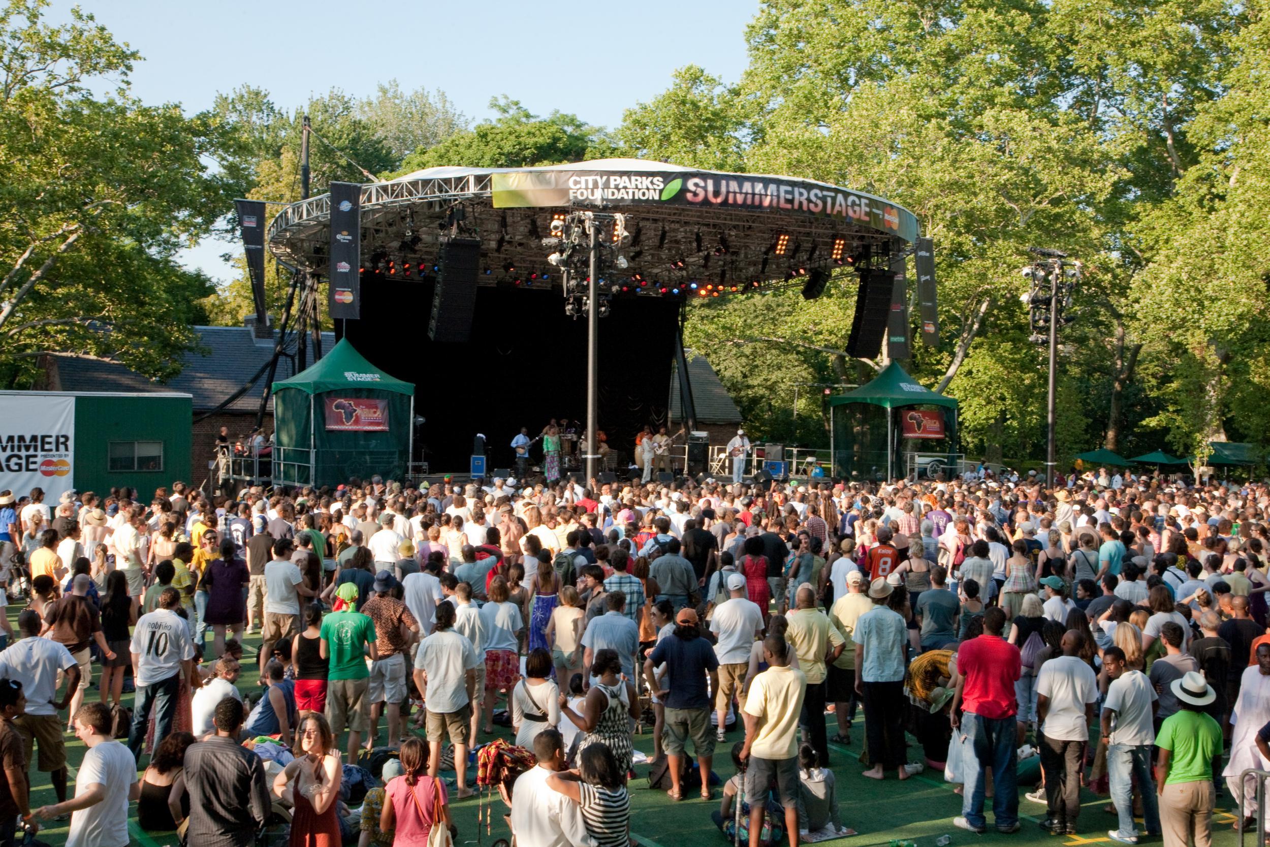 Summer Stage runs throughout the summer in Central Park