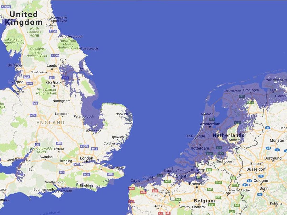 Sea Level Rise Map Uk Giant Ice Sheet That Could Flood London Is More Resilient Than Previously  Thought | The Independent | The Independent