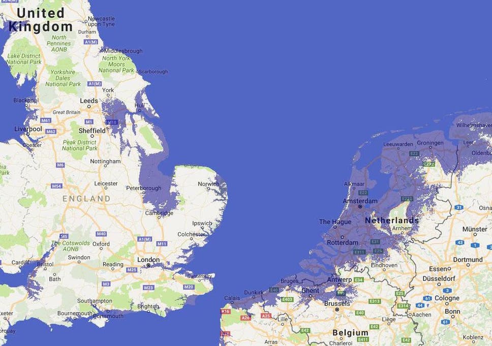 Sea level rise on this scale – in which the water has risen by nine metres – is unlikely to happen any time soon