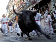 How did the Pamplona bull run start, and how dangerous is it?