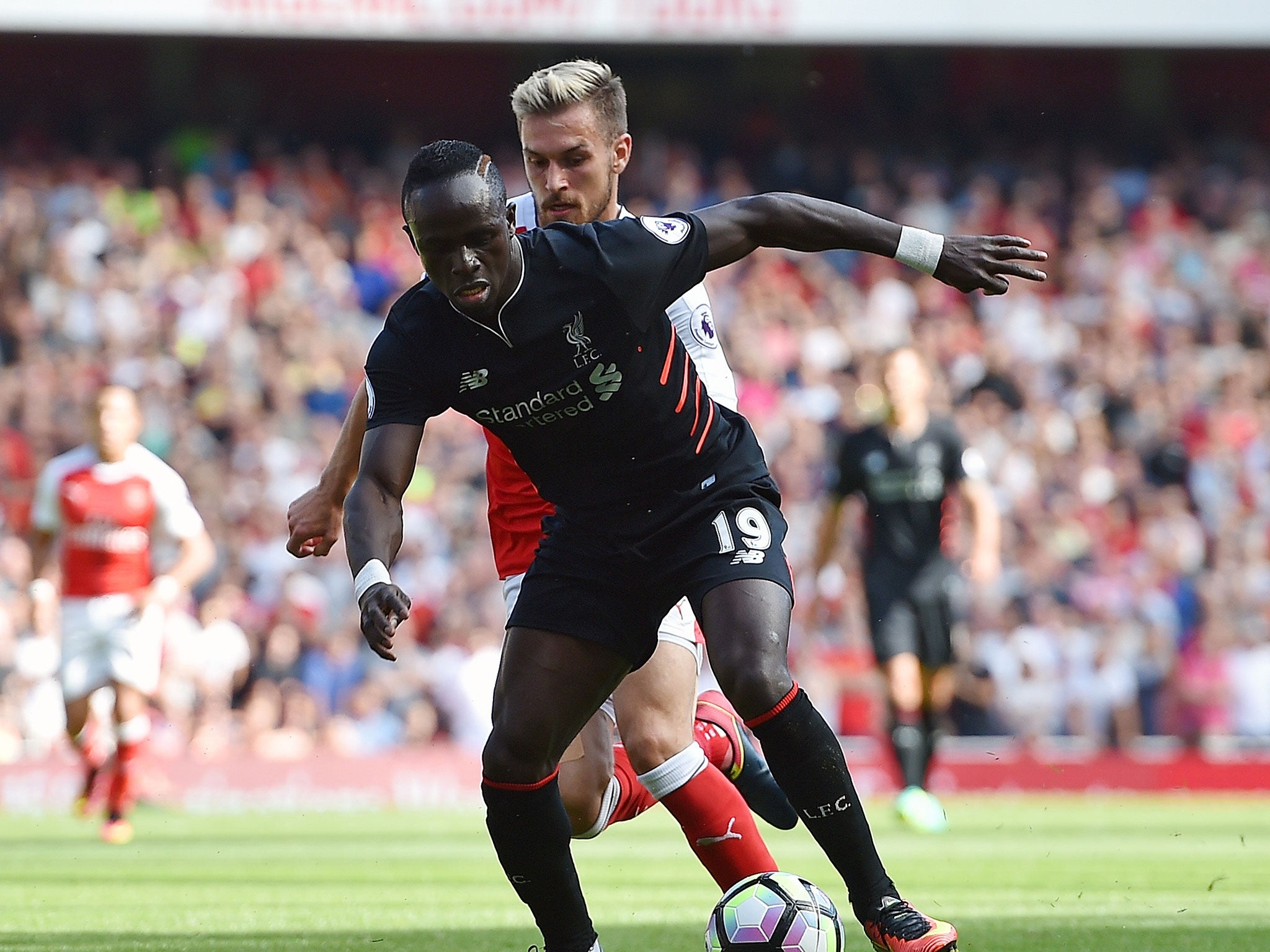 Mane scored and impressed on his debut against Arsenal