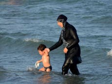 Burkini ban: First French Muslim women fined for wearing garment on beach in Cannes 