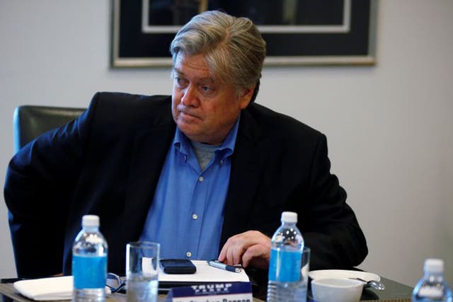 Bannon, 62, is a former naval officer, investment banker and film producer