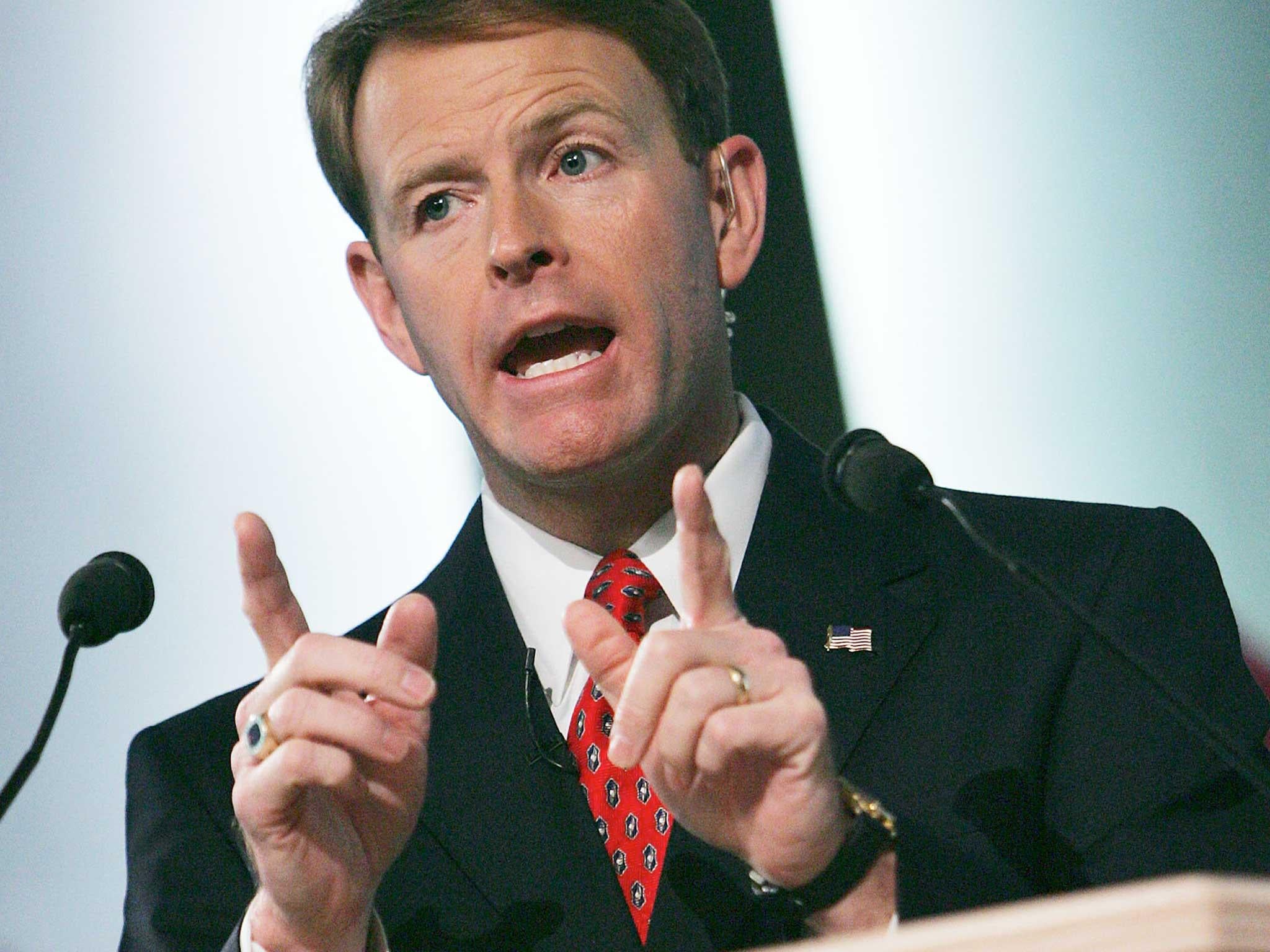 Tony Perkins and his family had to flee in a canoe