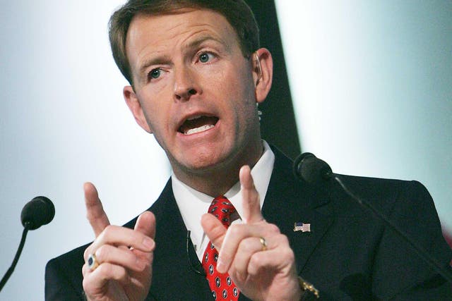 Tony Perkins and his family had to flee in a canoe