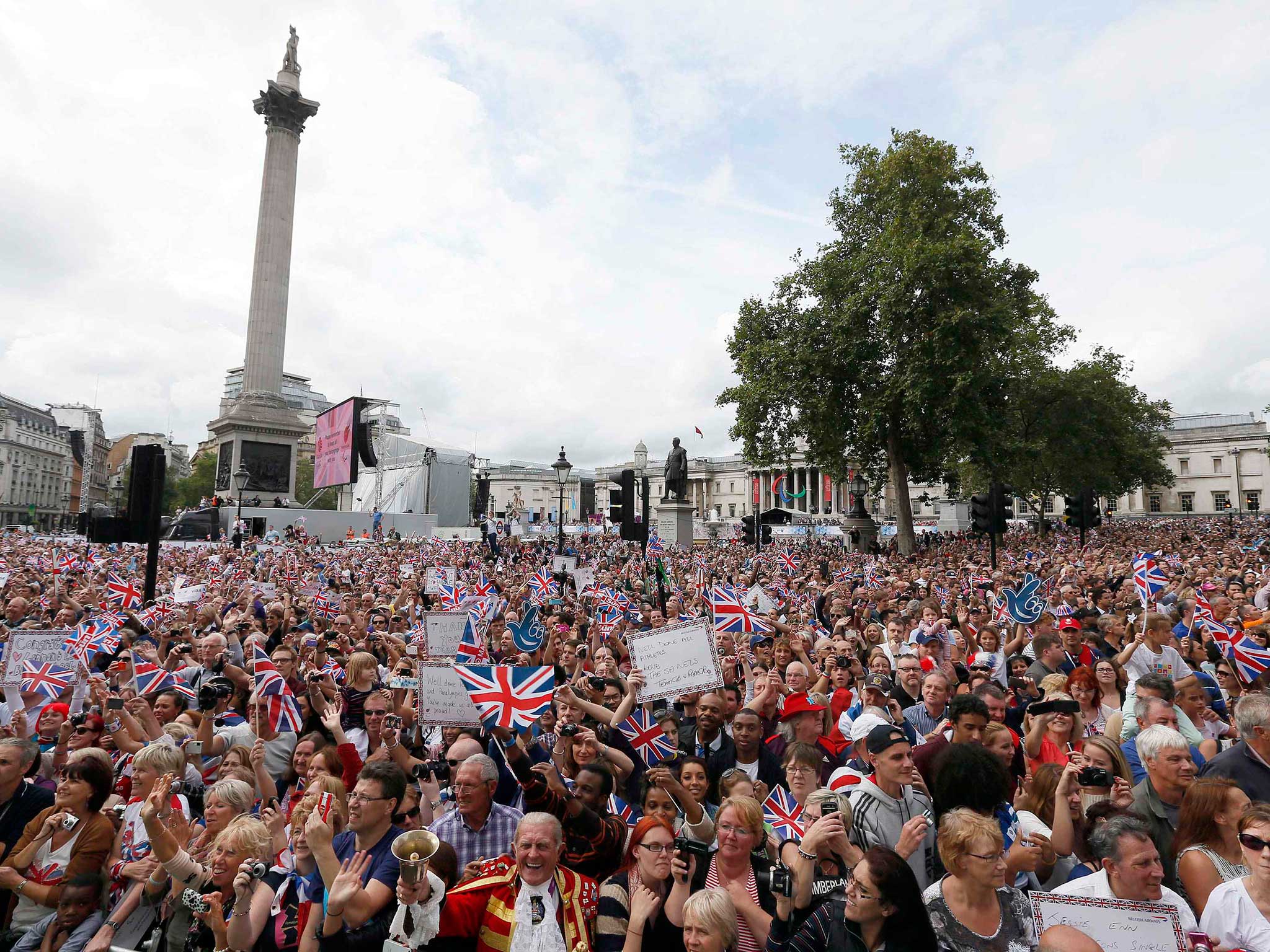 The parade in 2012 attracted a crowd of thousands to London