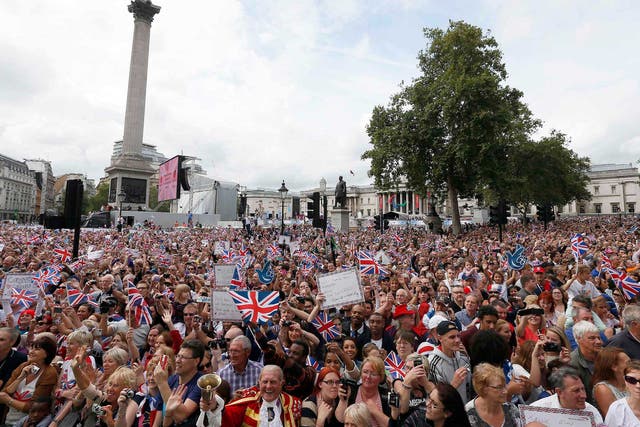 Thousands flocked to London’s march in 2012 celebrating athletes