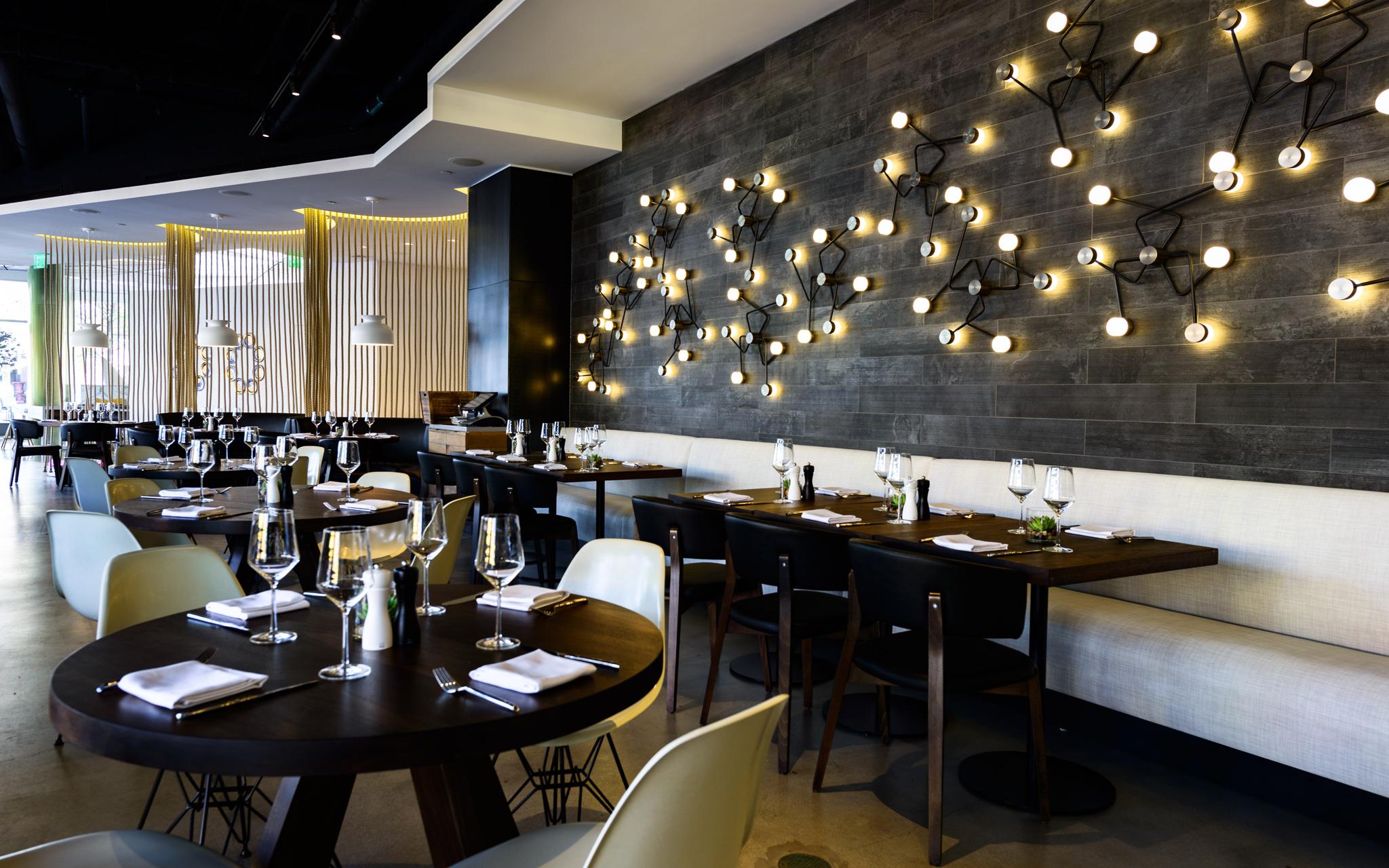 The Outlook restaurant serves seafood and steak in stylish surrounds