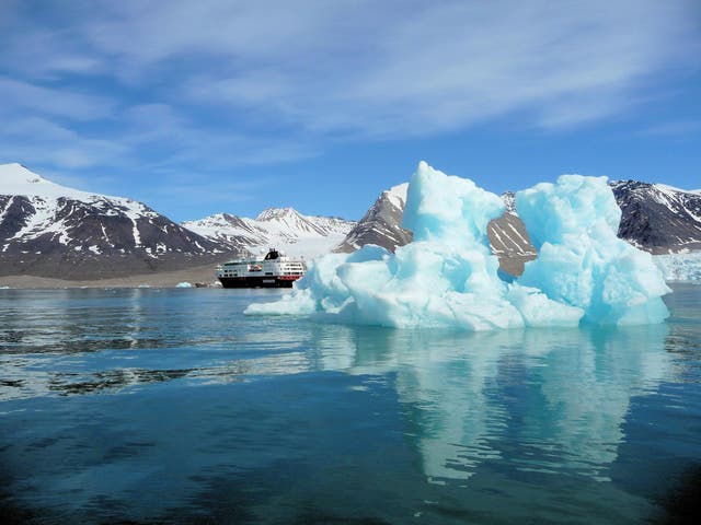 A new cruise focusing on environmental threats to the Arctic sails through iceberg-littered waters