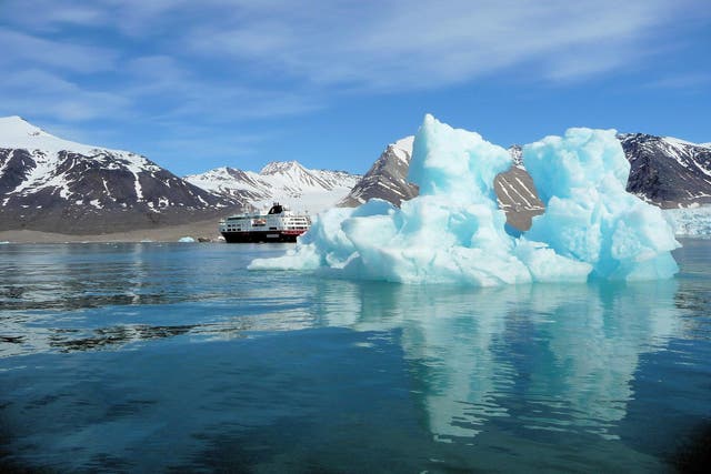 A new cruise focusing on environmental threats to the Arctic sails through iceberg-littered waters