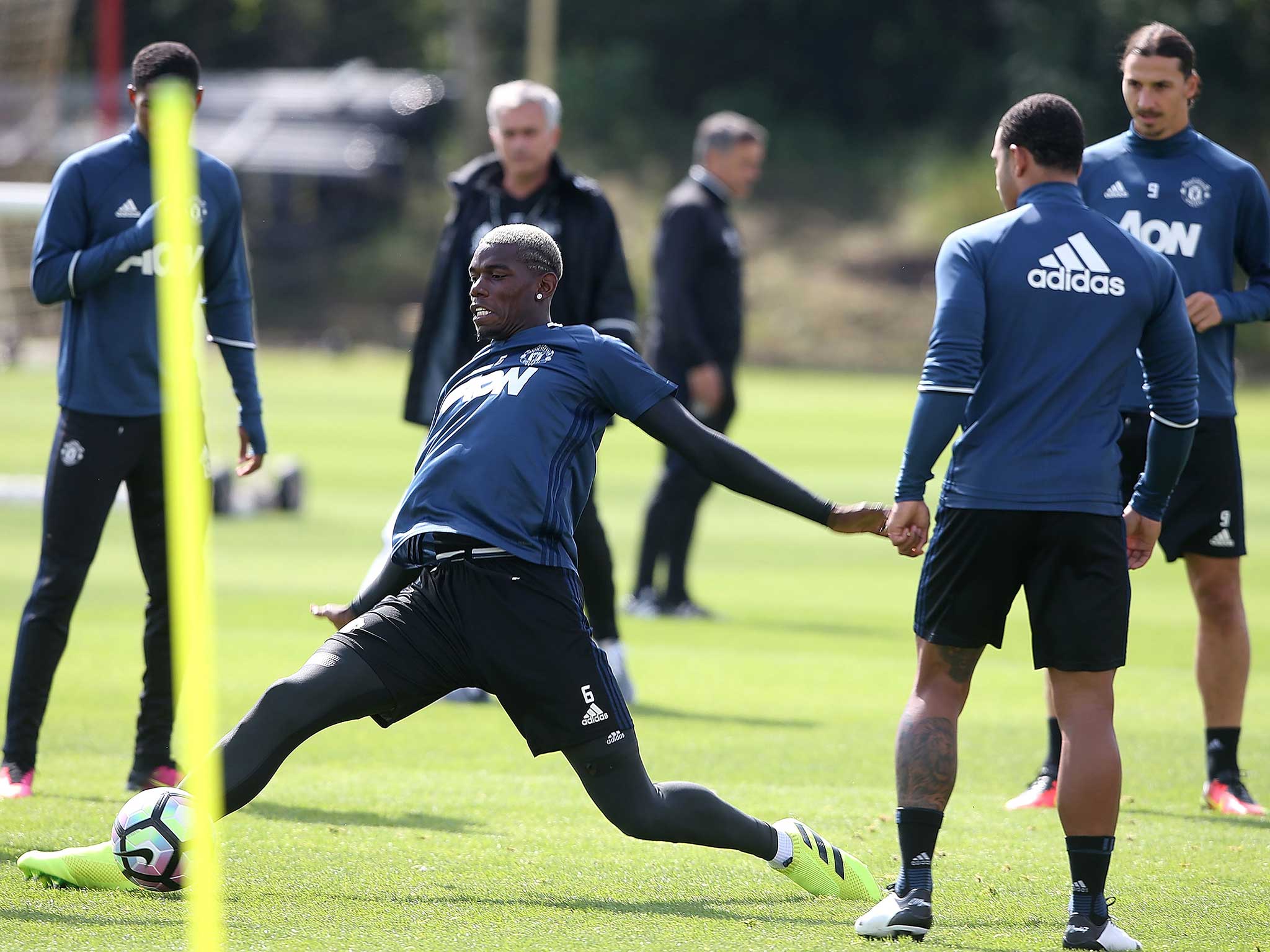 Paul Pogba in training for Manchester United