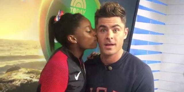 Efron says a number of people began informing him she was a massive fan so he began taking a keener interest in gymnastics