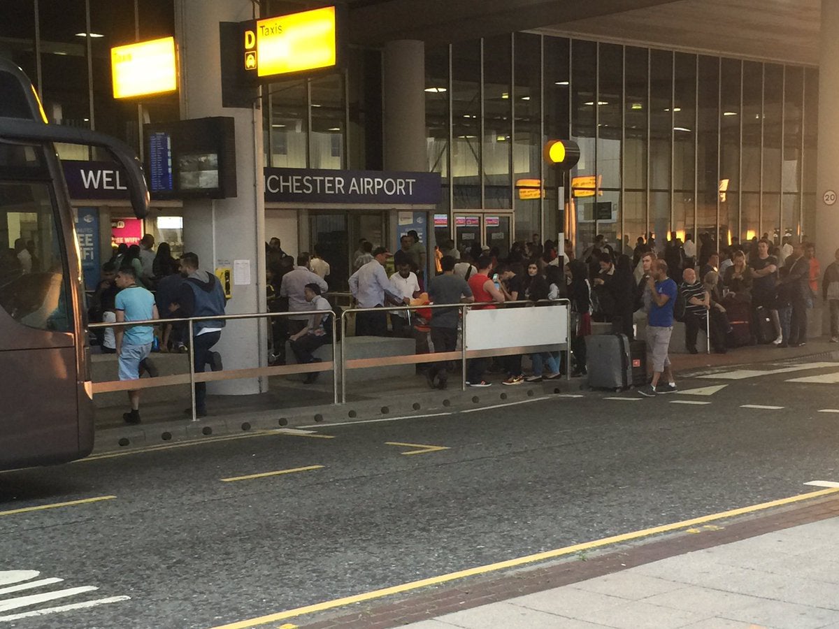 Passengers were evacuated from Manchester Airport's Terminal Two