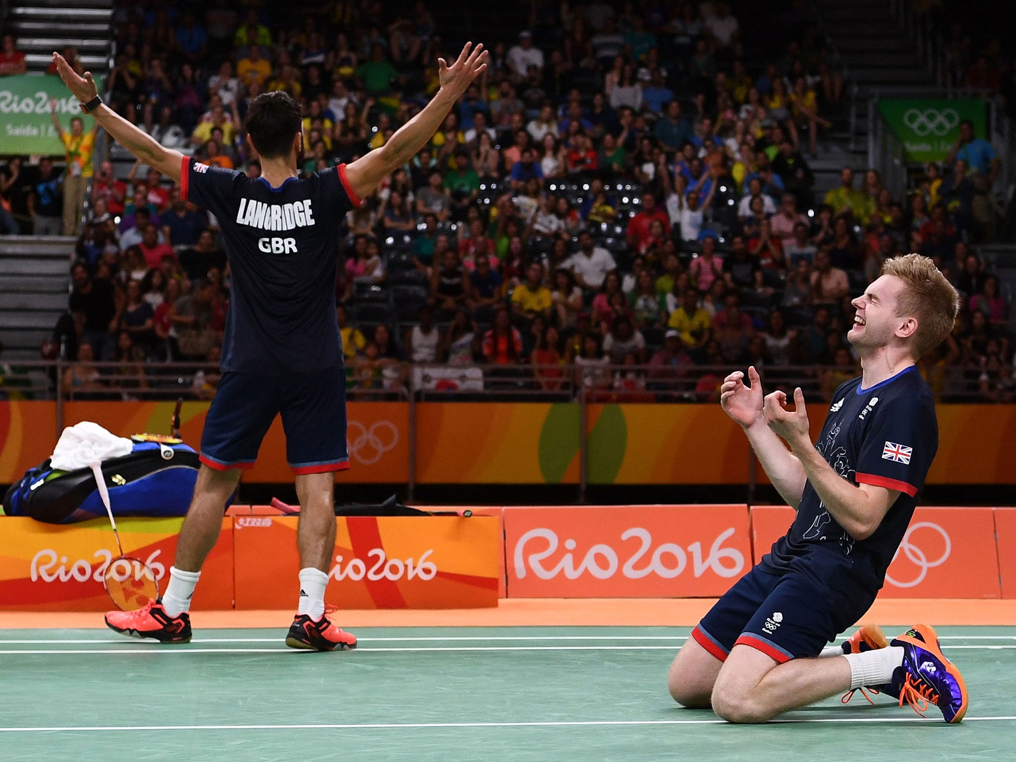 Langridge and Ellis react to their victory