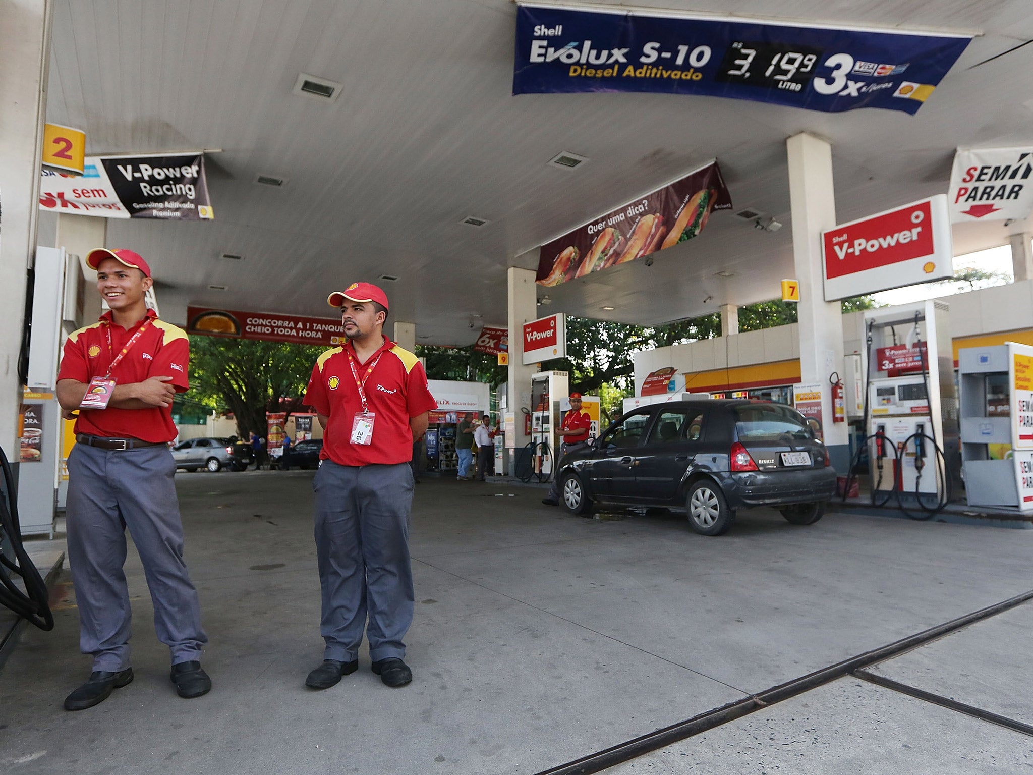 The Rio petrol station where the toilet was vandalised by one of the athletes