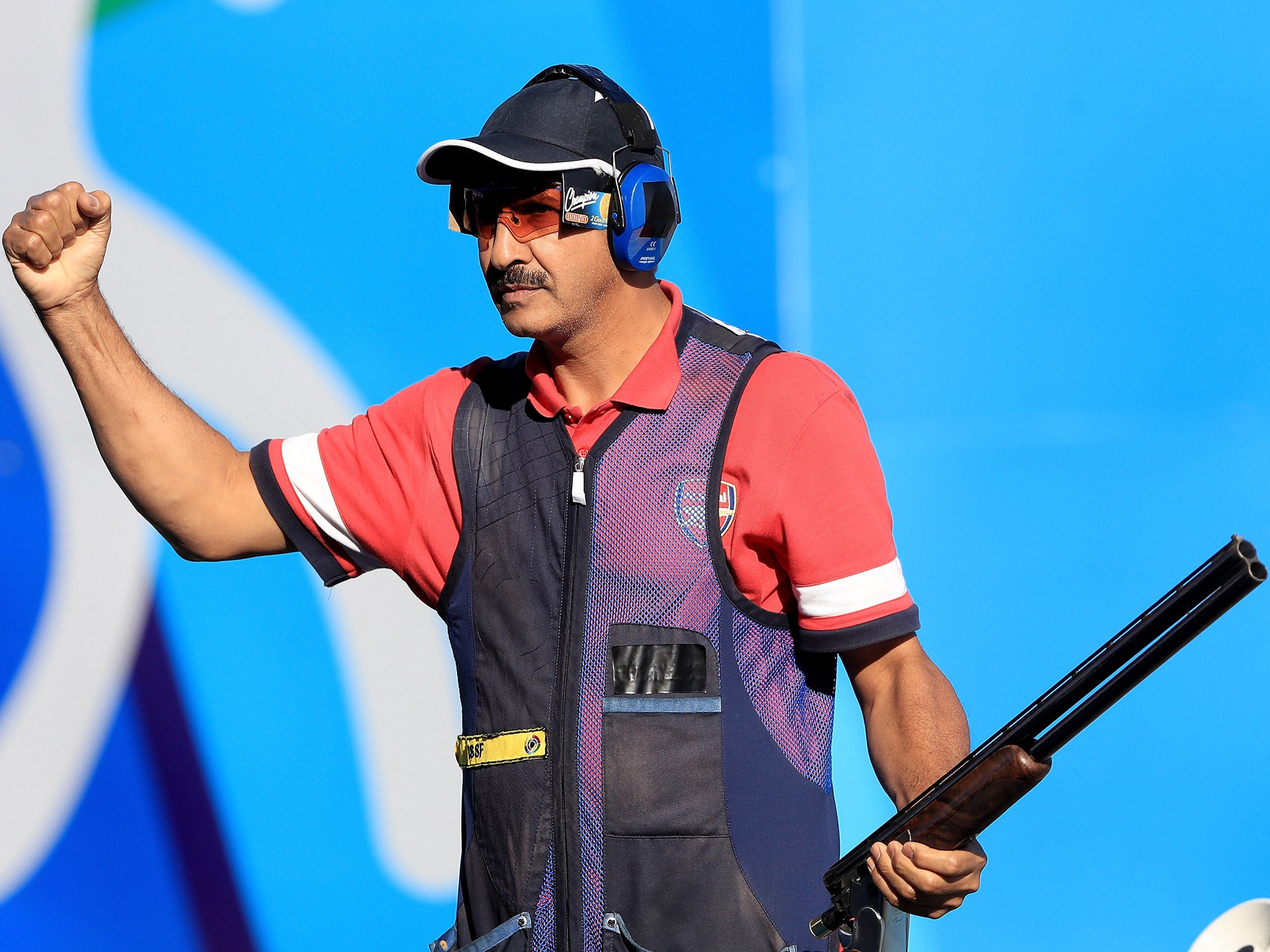 Abdullah al-Rashidi wore an Arsenal shirt as he is competing for the International team due to Kuwait's ban