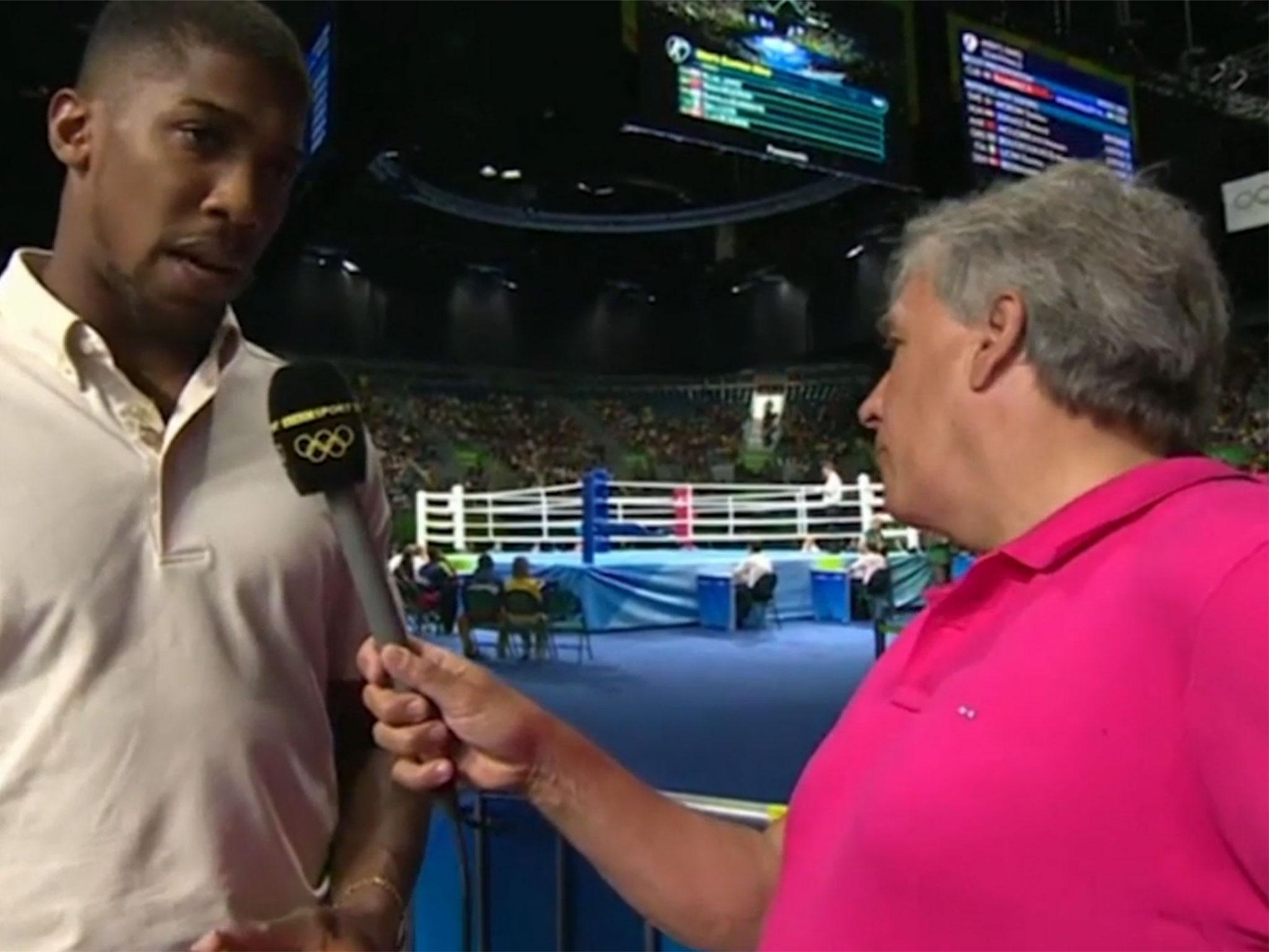 John Inverdale received criticism for apparently ignoring Anthony Joshua
