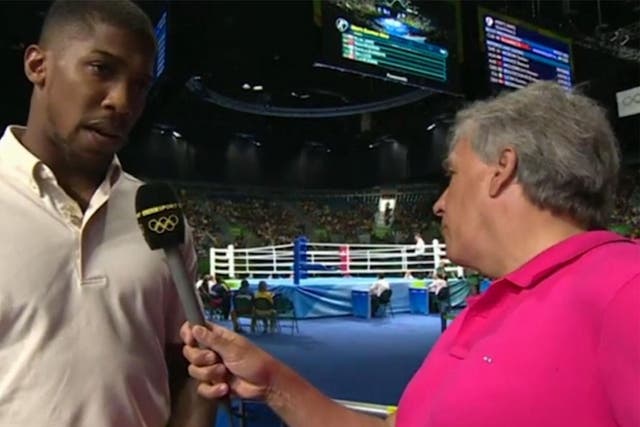 John Inverdale received criticism for apparently ignoring Anthony Joshua