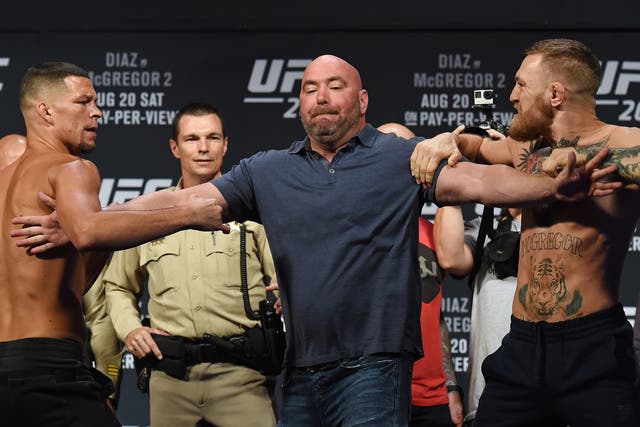 Diaz and McGregor clashed at both the weigh-in and the press conference