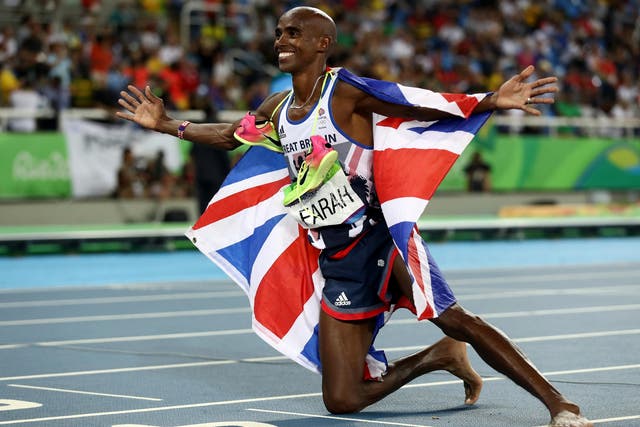Mo Farah after his historic 'double-double'