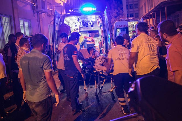 The late-night attack happened in Gaziantep in the south east