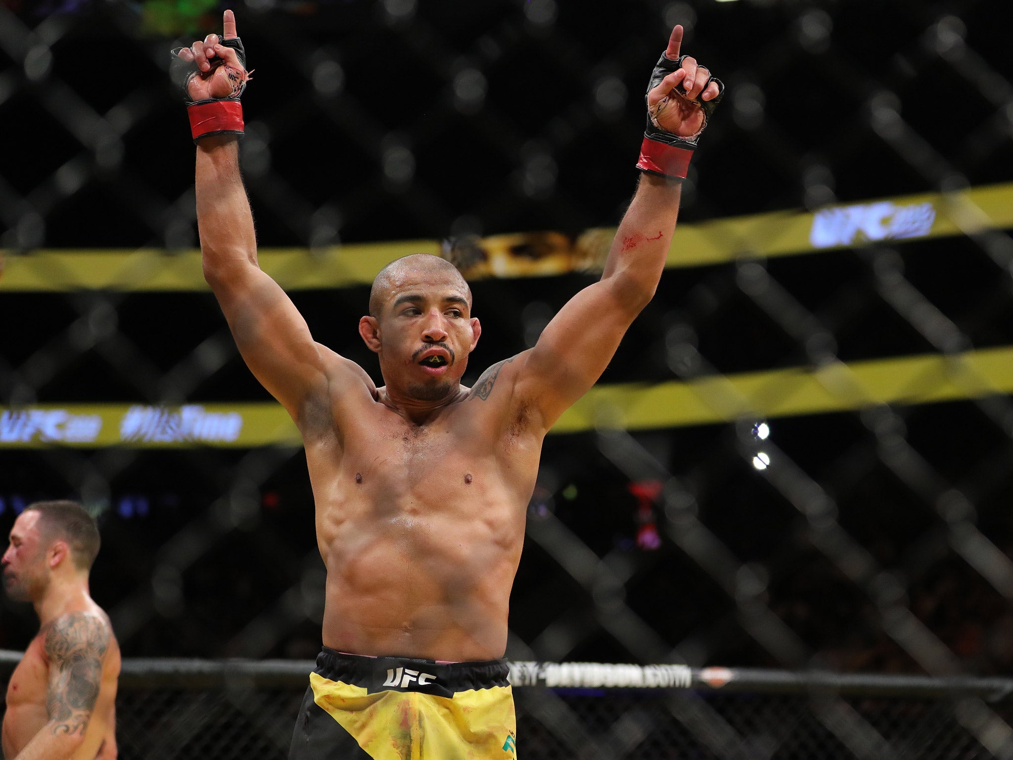 Jose Aldo is the interim featherweight champion and could face McGregor in a rematch