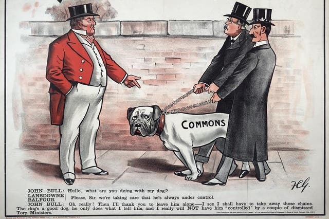 Tory Lords ‘controlling’ the Commons, 1907-08