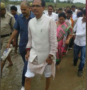 Mr Chouhan called for action to help those affected by the monsoon floods