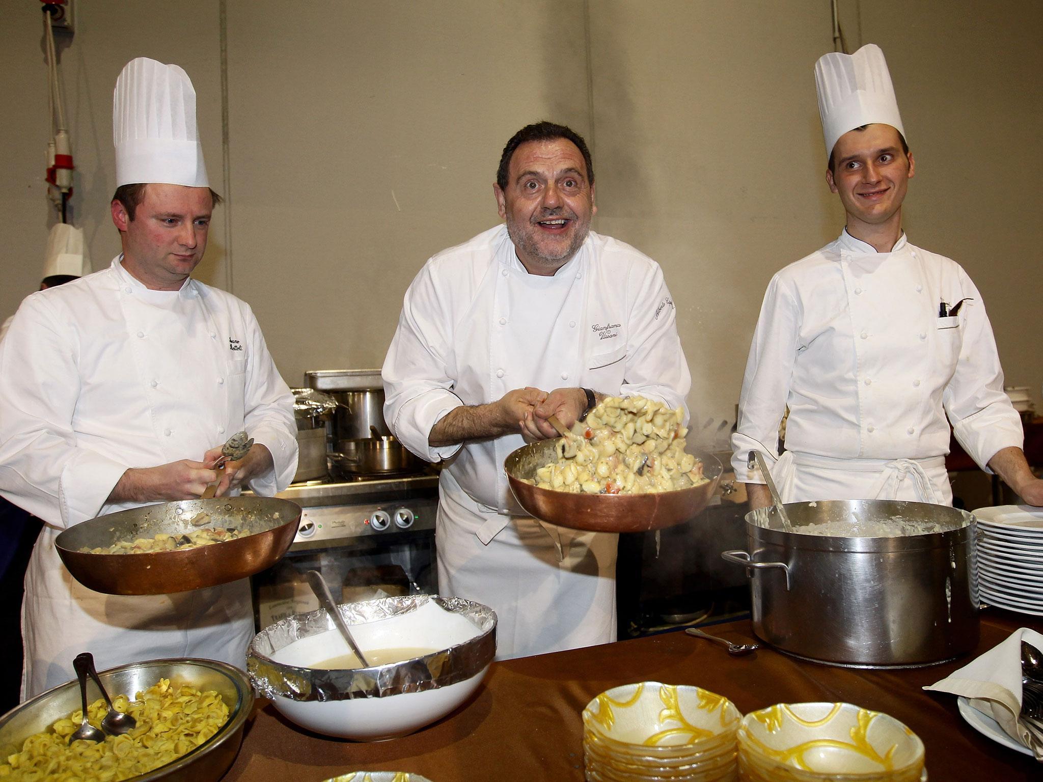 Popular TV chef and restaurateur Gianfranco Vissani