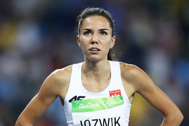 Jozwik finished fifth in the women's 800m final