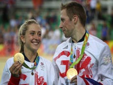 Cycling’s golden couple Laura Trott and Jason Kenny get married
