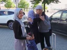 Refugee parents who feared their child had drowned while fleeing Afghanistan describe moment of reunion