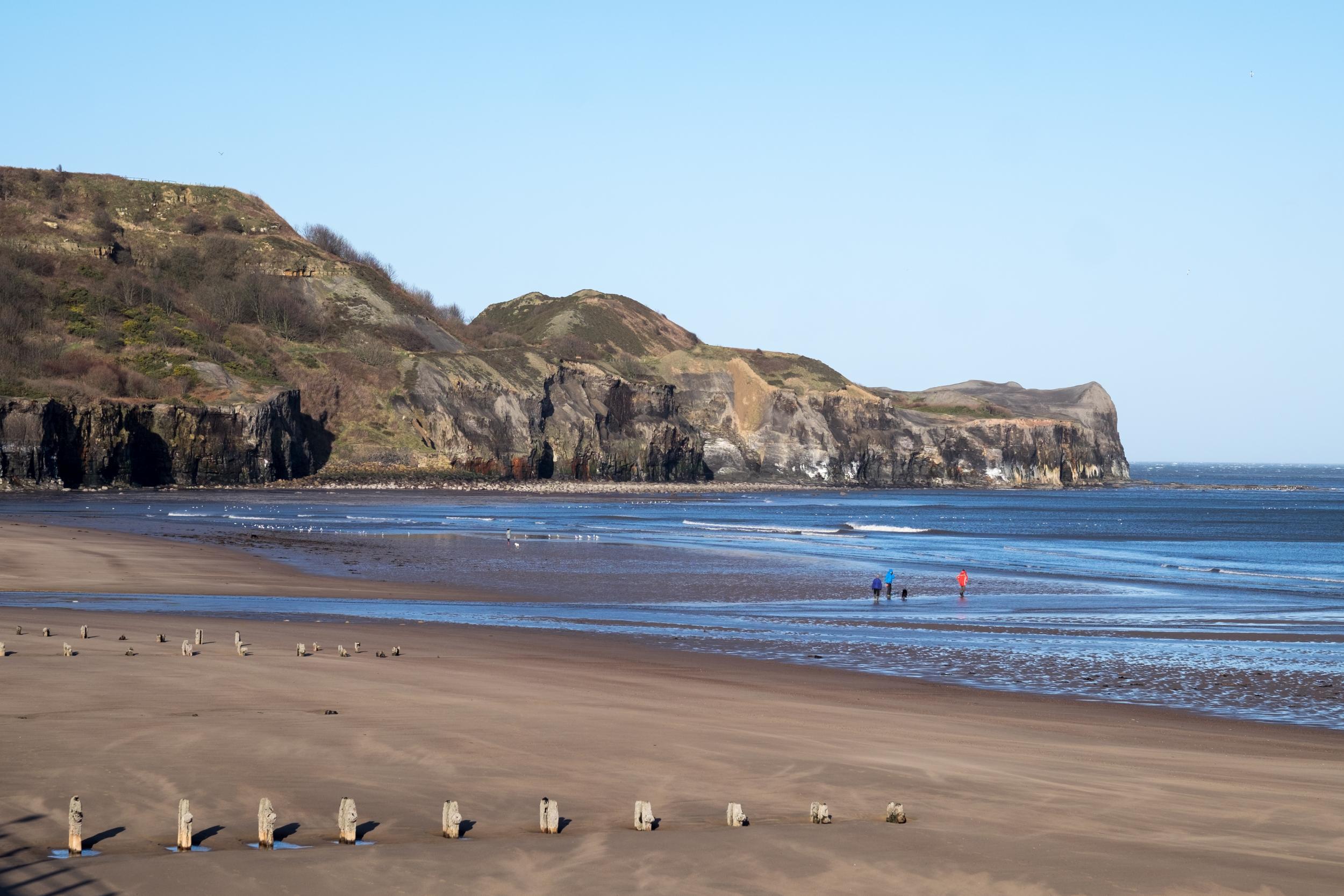 The walk finishes at Sandsend, where you can spot whales including minke and humpbacks