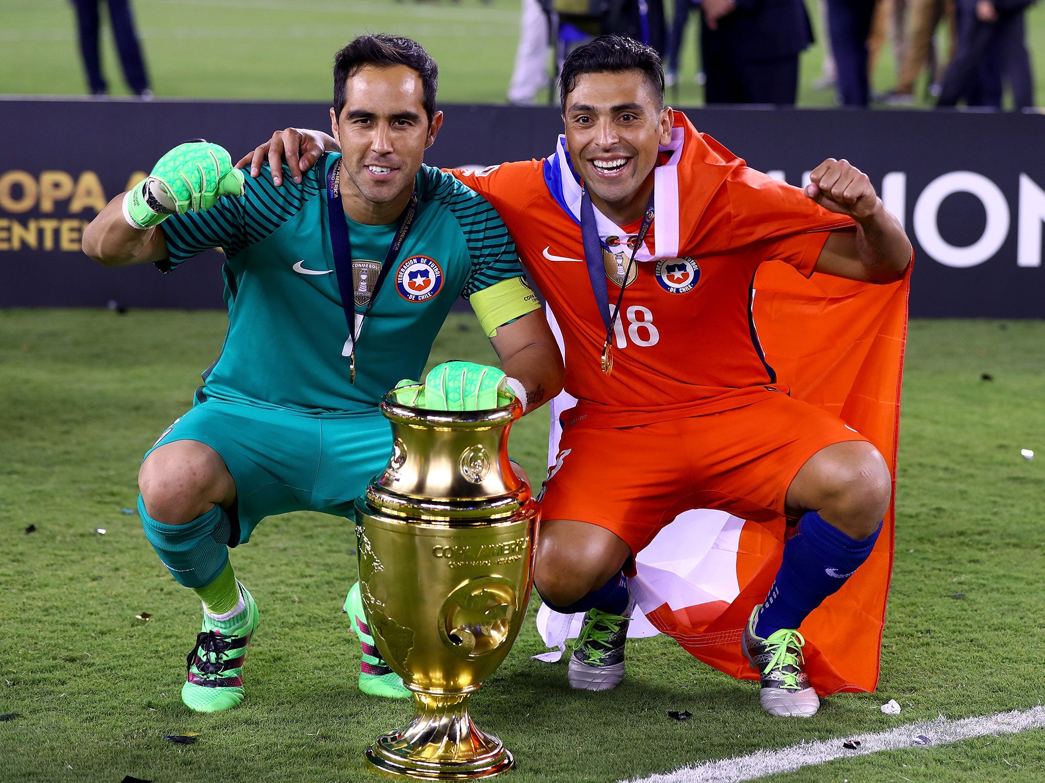 Claudio Bravo recently won the Copa America with Chile