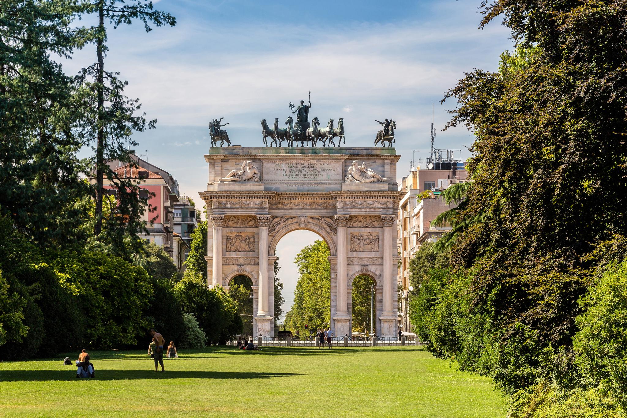 The Arch of Peace in Parco Sempione