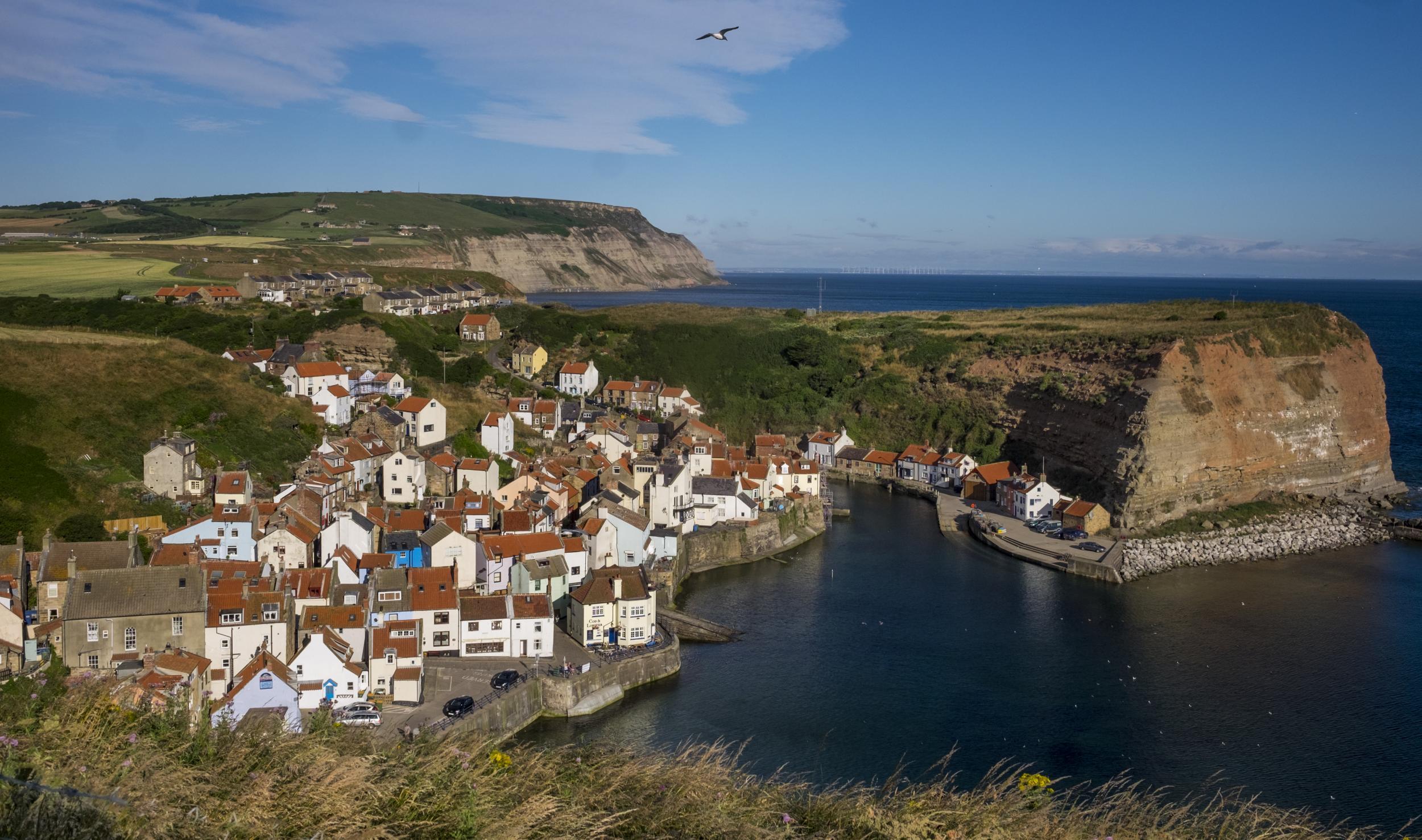 A new walking route as part of the England Coast Path project gives walkers access to the headland at Staithes