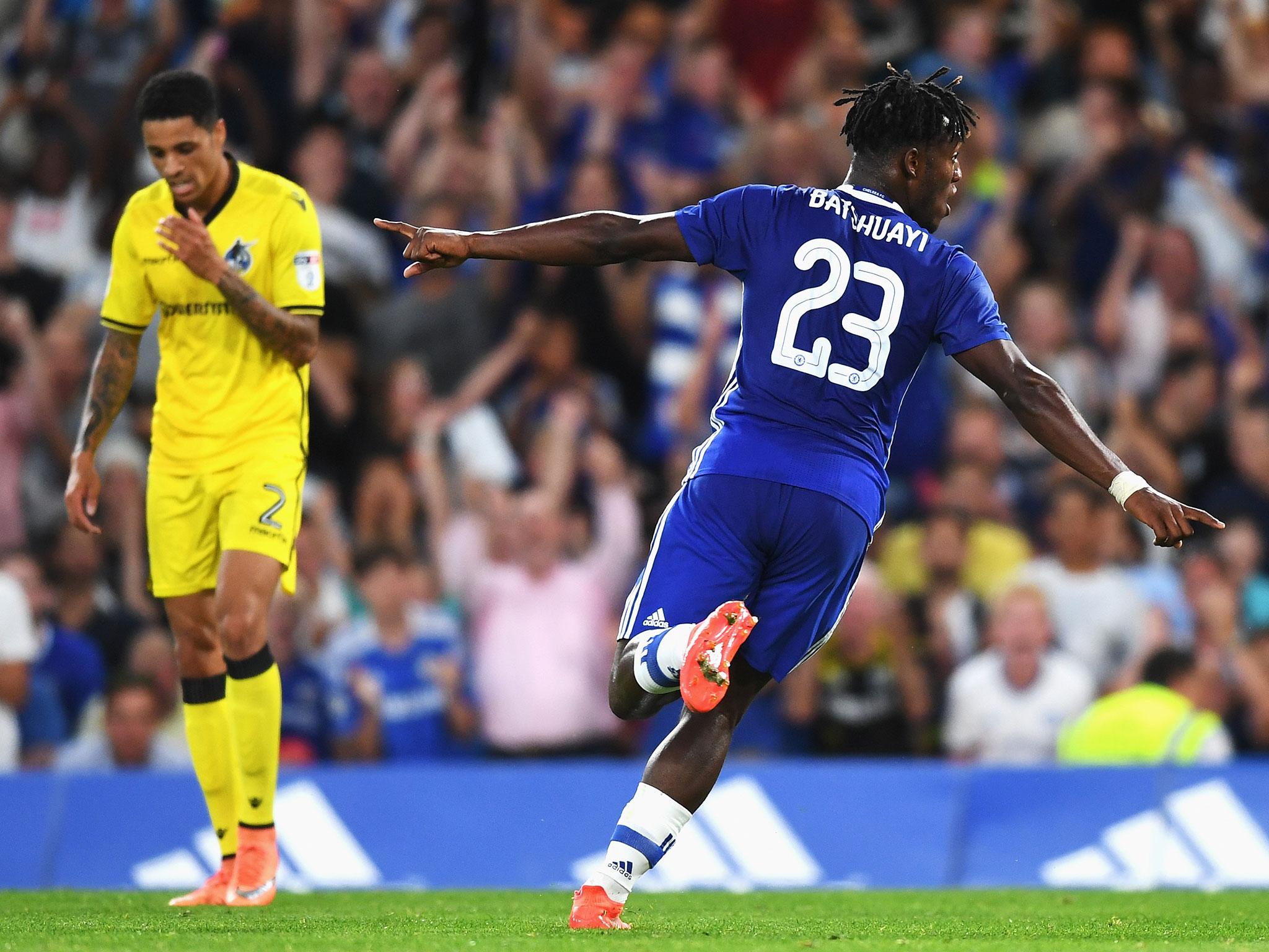 Chelsea’s Michy Batshuayi opened the scoring against League One Bristol Rovers