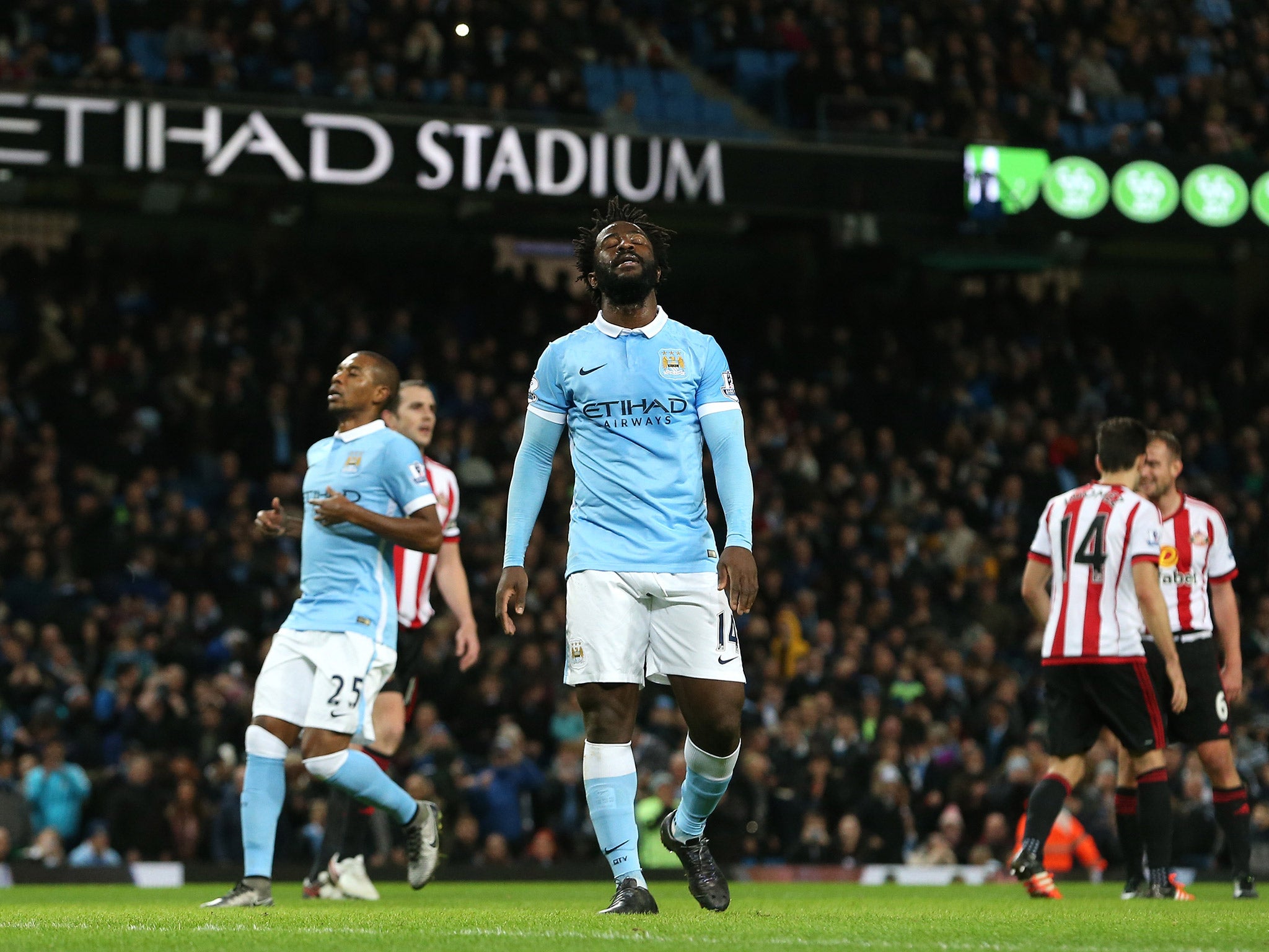 Wilfried Bony has struggled for form at Manchester City