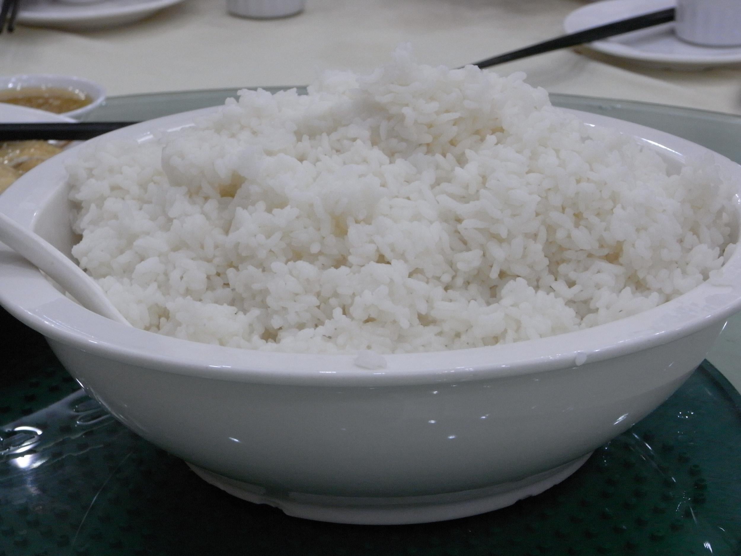 White rice, when left to cool, develops properties which make it healthier