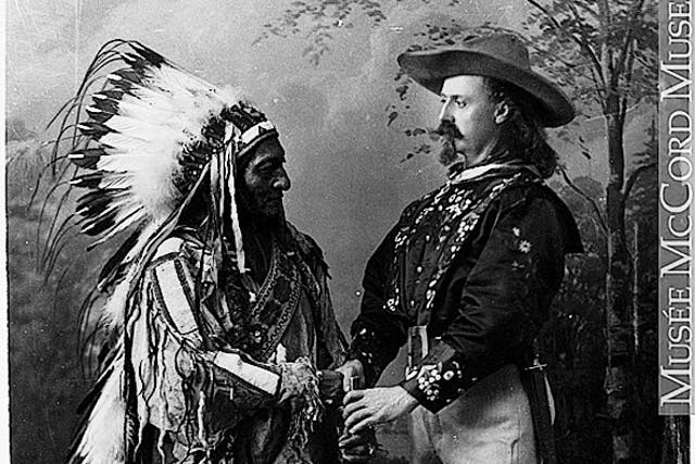 Sitting Bull and Buffalo Bill, Montreal, 1885