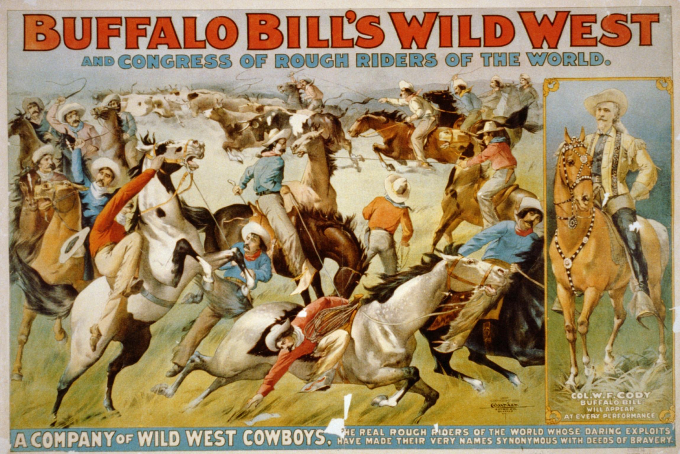 &#13;
Circus posters like this one lended to the show’s portrayal of a wild western frontier &#13;