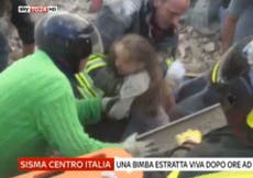 Italy earthquake: Video shows dramatic moment a schoolgirl trapped for 17 hours is pulled alive from rubble