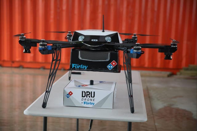 Domino’s has joined forces with “flying robot” operator Flirtey to deliver pizza in New Zealand