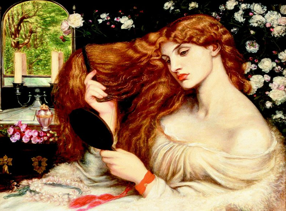Languid: Lady Lilith, by Dante Gabriel Rossetti, 1866-73