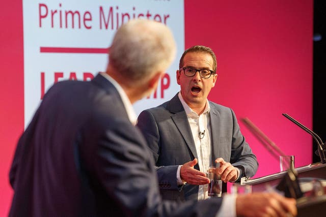 Jeremy Corbyn and Owen Smith during a debate in the summer's leadership contest